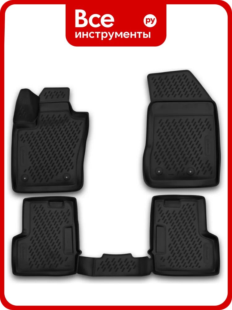 Коврики в салон Element Jeep Renegade, 2015-н. в, 3D, 4 шт. CARJEP00013