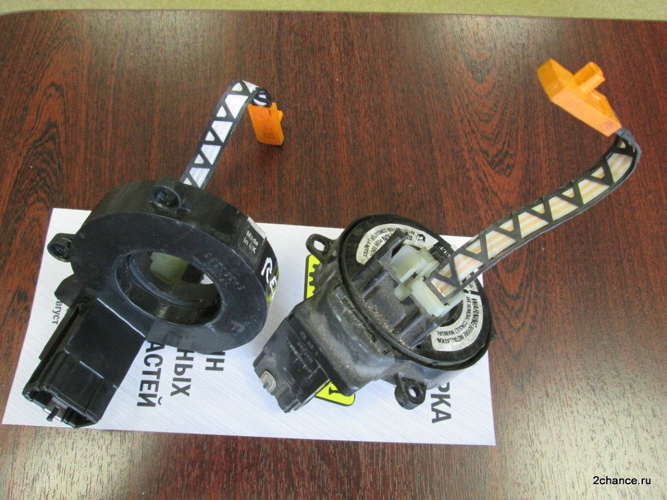 Механизм подрулевой для SRS (ленточный) 7700840099F Renault Kangoo, Megane 2, Scenic б/у