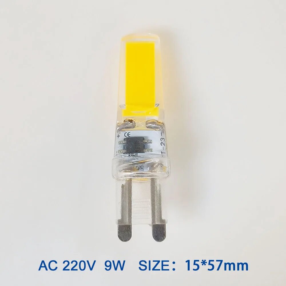 Светодиодная лампа G9 COB 9Вт тёплый/холодный белый 220В Cold White, 10 PCS