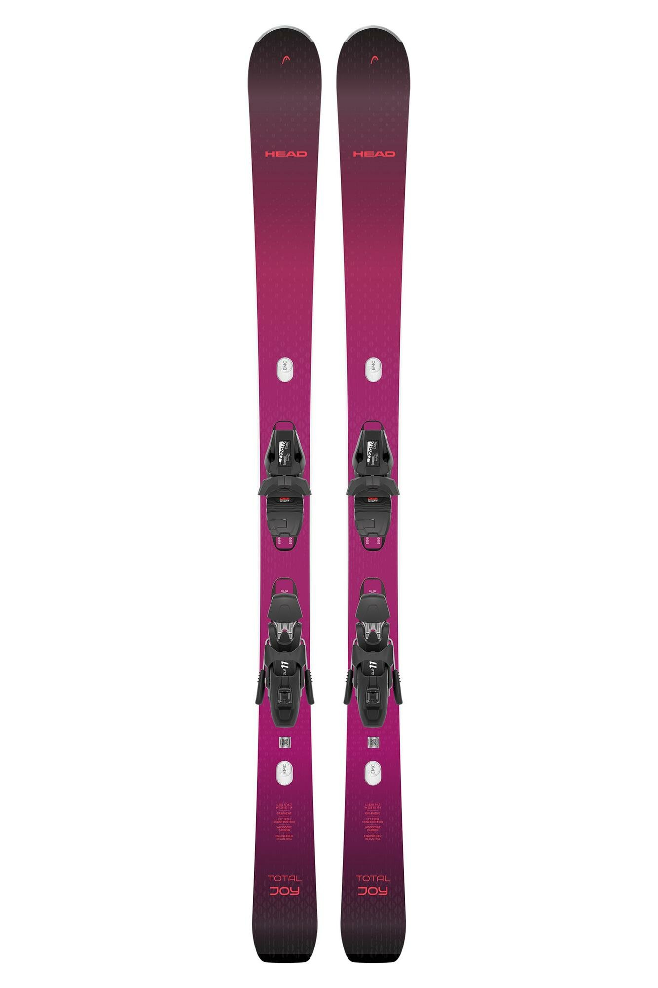 Горные лыжи с креплениями HEAD e-Total Joy SW SLR BB Joy Pro+SLR 11 GW Brake 85 [H] Aubergine/Red (см:158)