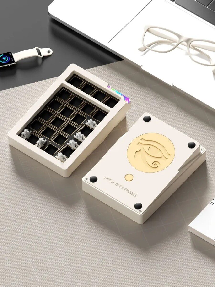 Беспроводная механическая клавиатура numpad kit, 21 клавиша, слоновая кость, без колпачков и переключателей