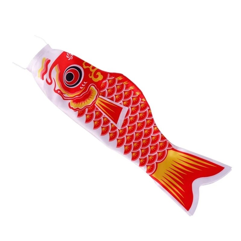 Японские карповые флаги Koinobori из сатина 1.5м Красный, about 40cm, red