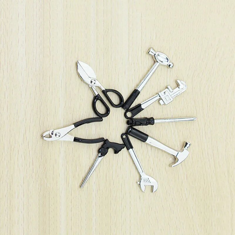 Мини-наборы для ремонта кукольного домика Белый, 6pcs black