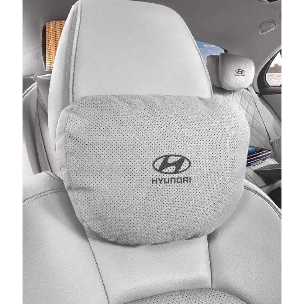Подушка автомобильная Hyundai На подголовник, Полиэстер, 1 шт. для передних и задних сидений