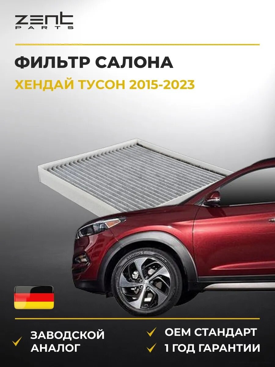 Фильтр салона Zentparts Z33985 Хендай Туссан Hyundai Tucson TL 2015-2023