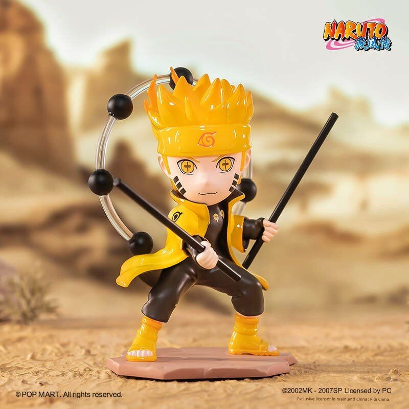POPMART Naruto Shippuden Ninja World Battle Серия Фигурка Наруто Удзумаки Блайнд Бокс