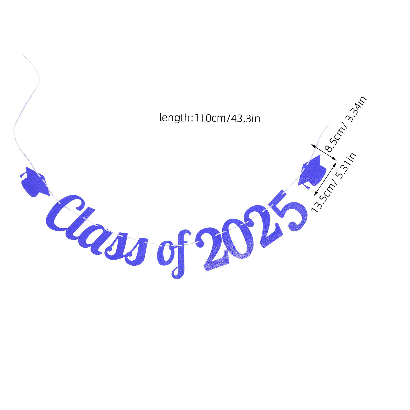 Баннер Для Выпускного Вечера Набор Из 1 Штуки Баннер Class Of 2025 Декоративный Баннер Размер 13 50X8 50X0 10Cm