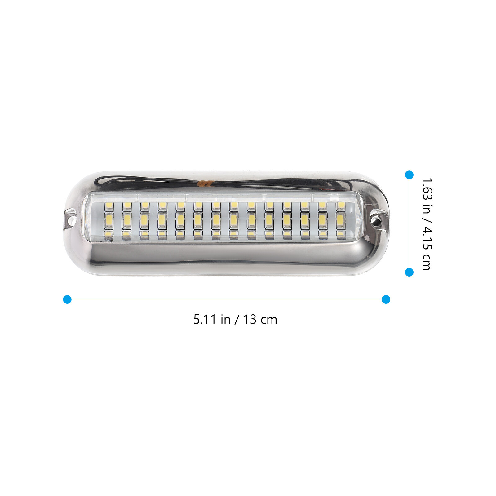 Светодиодное Подводное Освещение Для Лодок Серебристый 13.00X4.15X2.10Cm