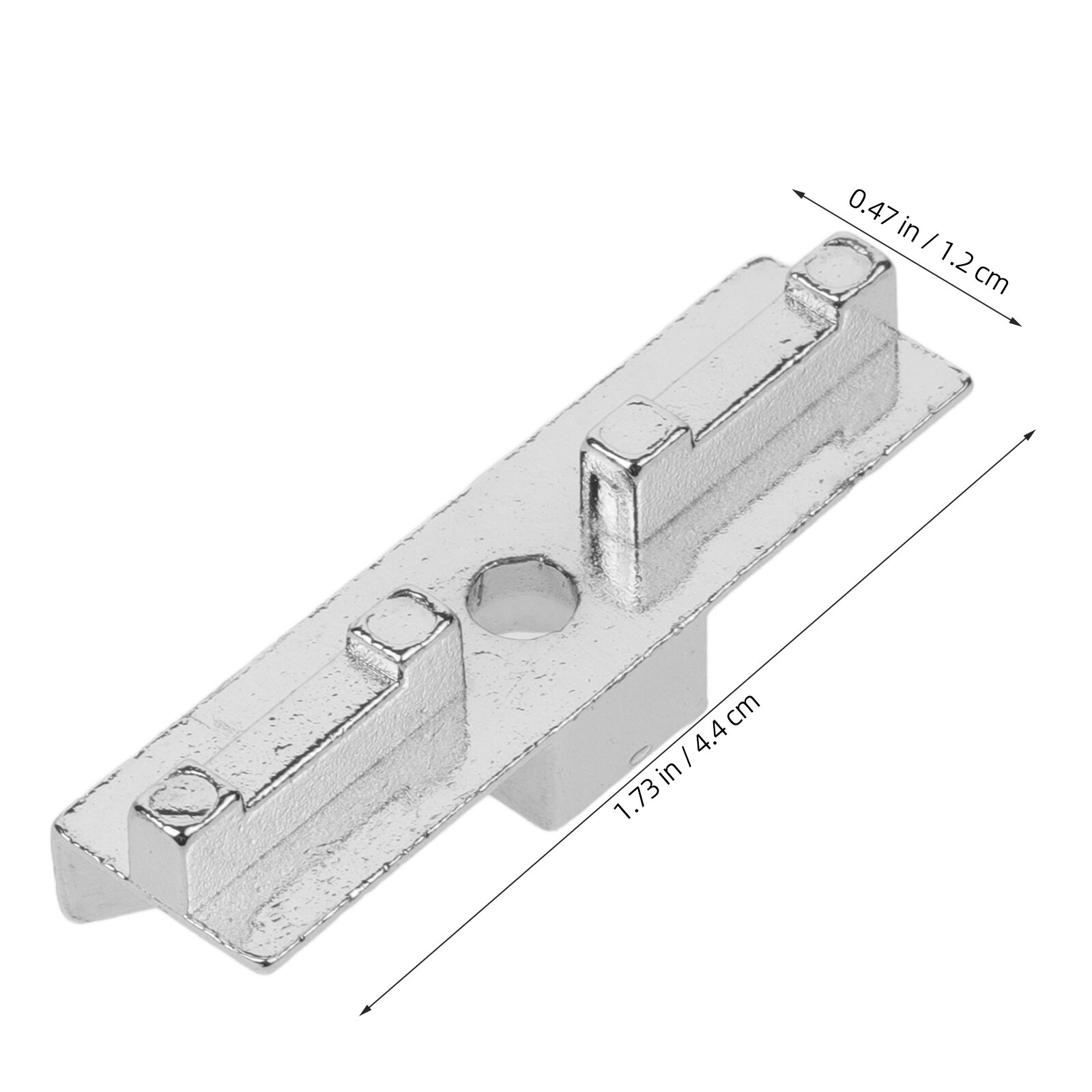Замок Для Окон С Крепким Механизмом Цвет Серебро Размер 4.40X1.20X1.00Cm