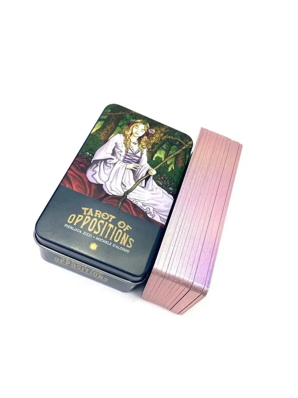 Розовое позолоченное издание Карт Таро Противоположностей, Pink Gilded Edition Tarot Of Oppositions Cards