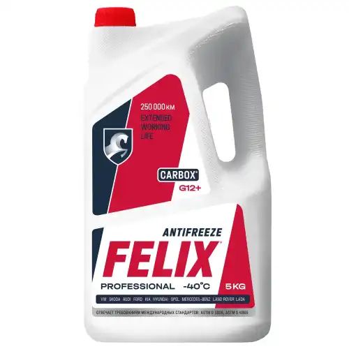 Антифриз FELIX 5 kg готовый красный до -65
