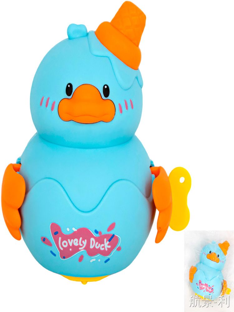 Детская заводная игрушка, "Утенок" / 12см / развивающие игрушки — фото 1