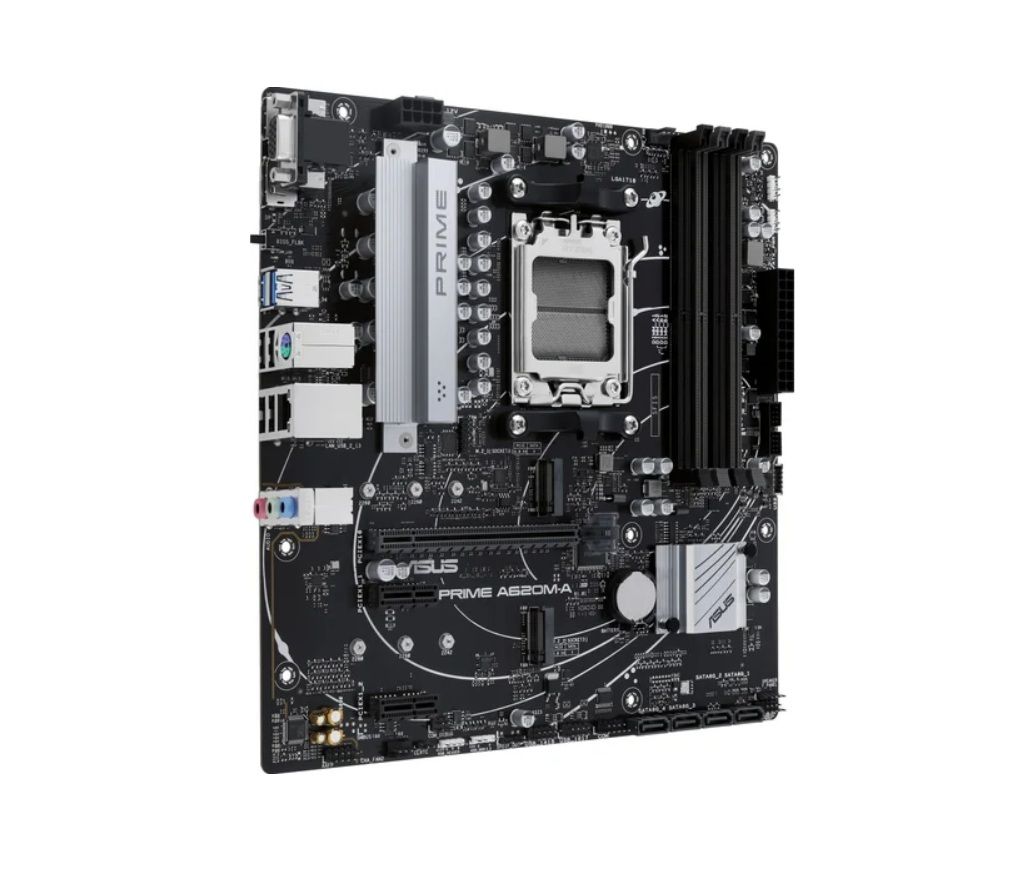 PRIME A520M-R / Материнская плата ASUS PRIME A520M-R AM4, AMD A520, 2xDDR4-3200 МГц, 1xPCI-Ex16, 1
