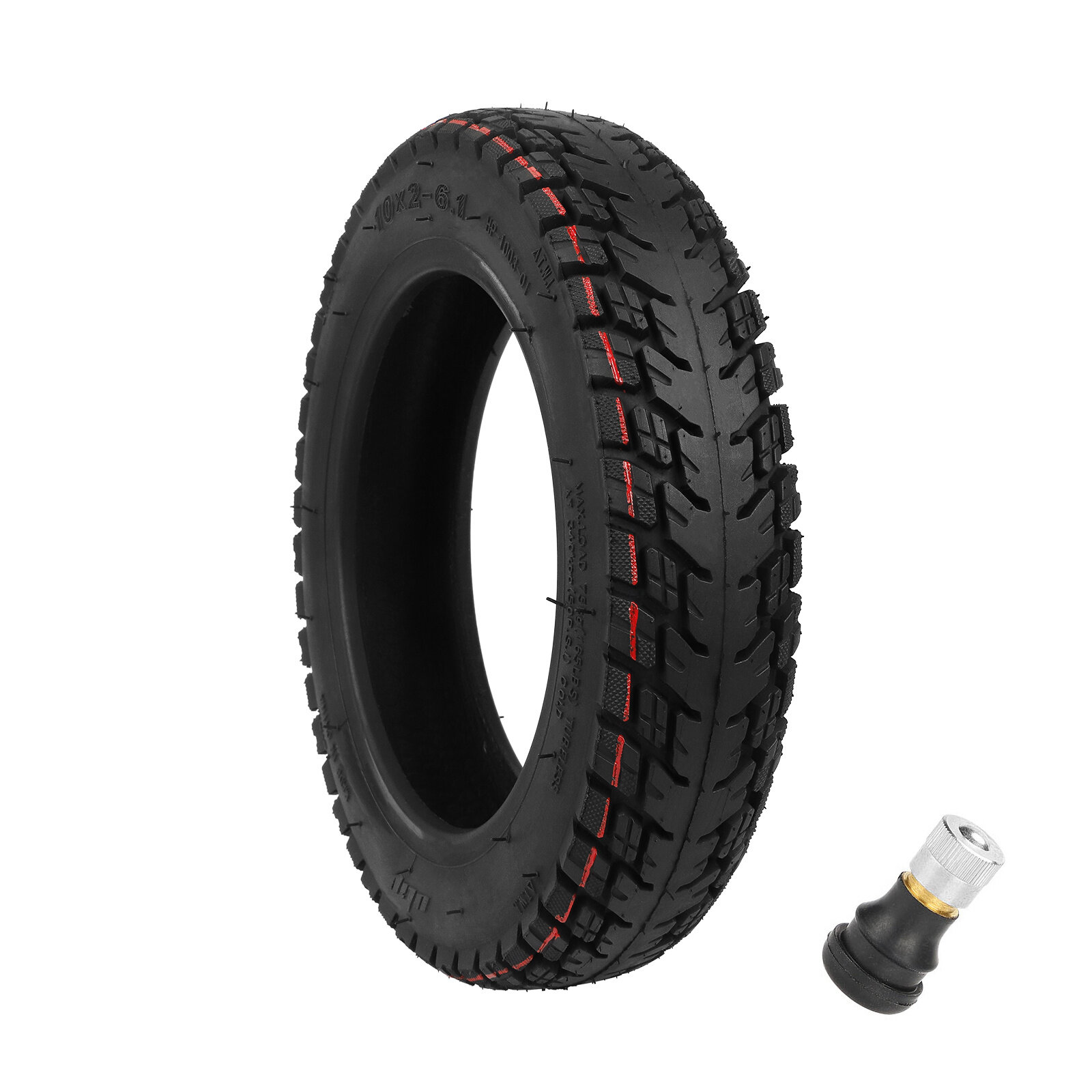 Бескамерная шина ULIP 10*2-6,1 для бездорожья для скутеров Xiaomi M365/Pro/Pro 2/1S/3 , камера