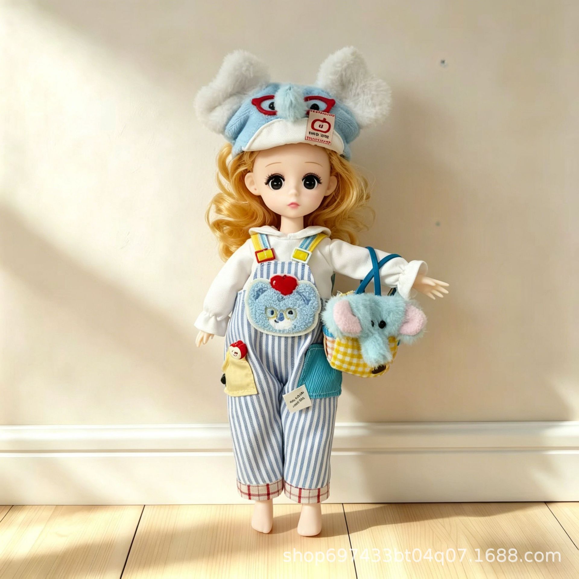 Костюм для куклы BJD 12" (30 см) Слон наряды подарок на день рождения (кукла не включена)