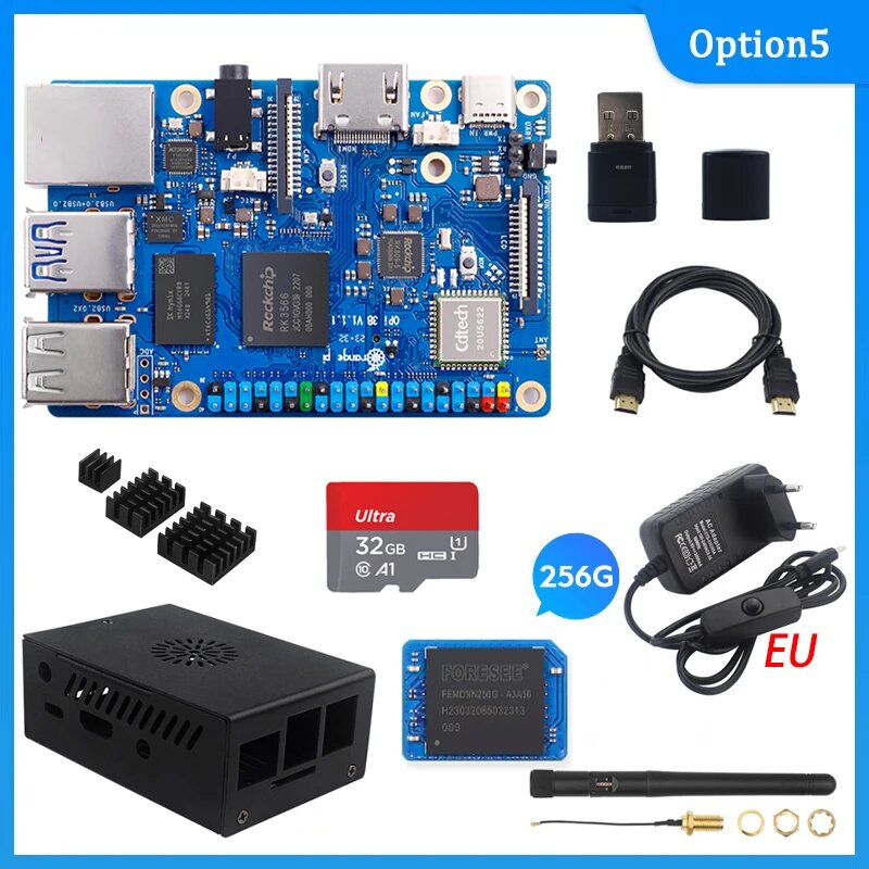 Orange Pi 3B Rockchip RK3566, Option 5, 8GB