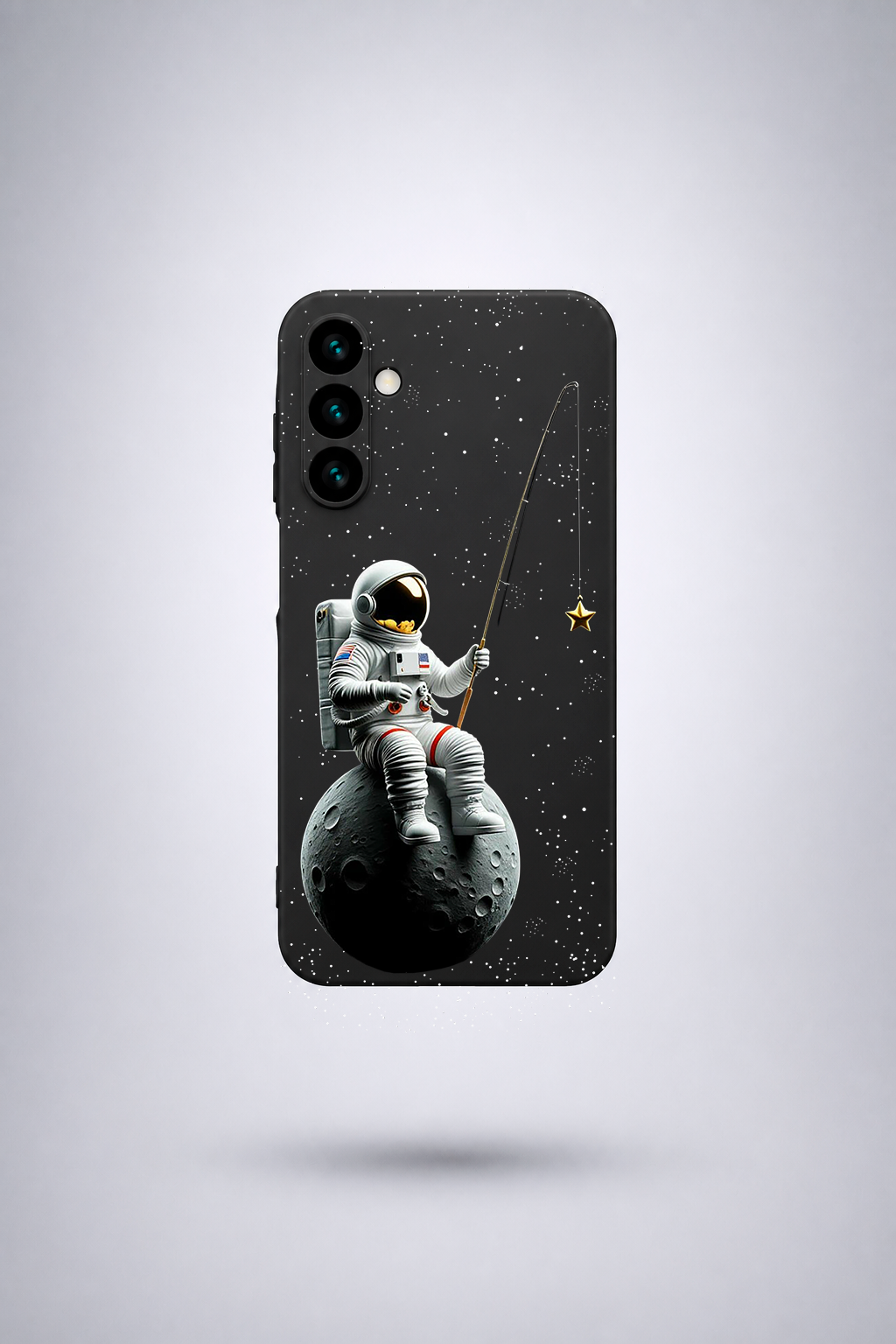 Чехол для Samsung A57, силикон, Космонавт, soft touch, матовый, мягкий, тонкий