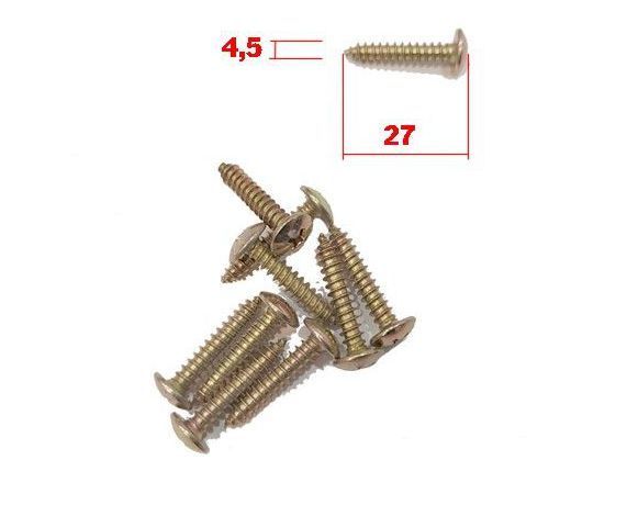 Саморезы 27x4,5 для пластика скутера, мотоцикла 10шт