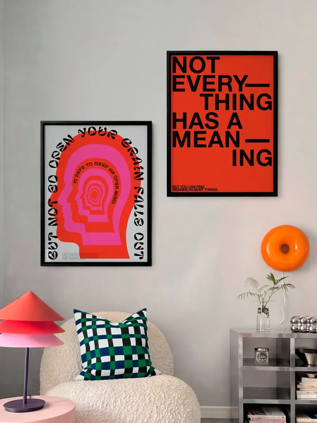 Набор постеров "Open mind x MEANING", 30x40 см, 2 штуки