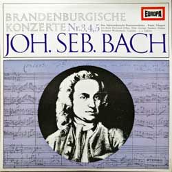 Винил LP BACH J.S. 'Brandenburgische Konzerte Nr.3,4,5' (1967 German press, E 171, ex-/mint)