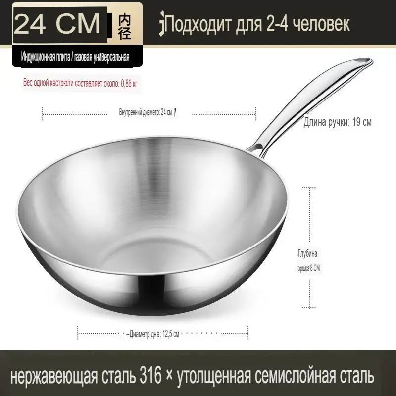 KENGING Сковорода для оладий 24 см 1 шт нержавеющая сталь