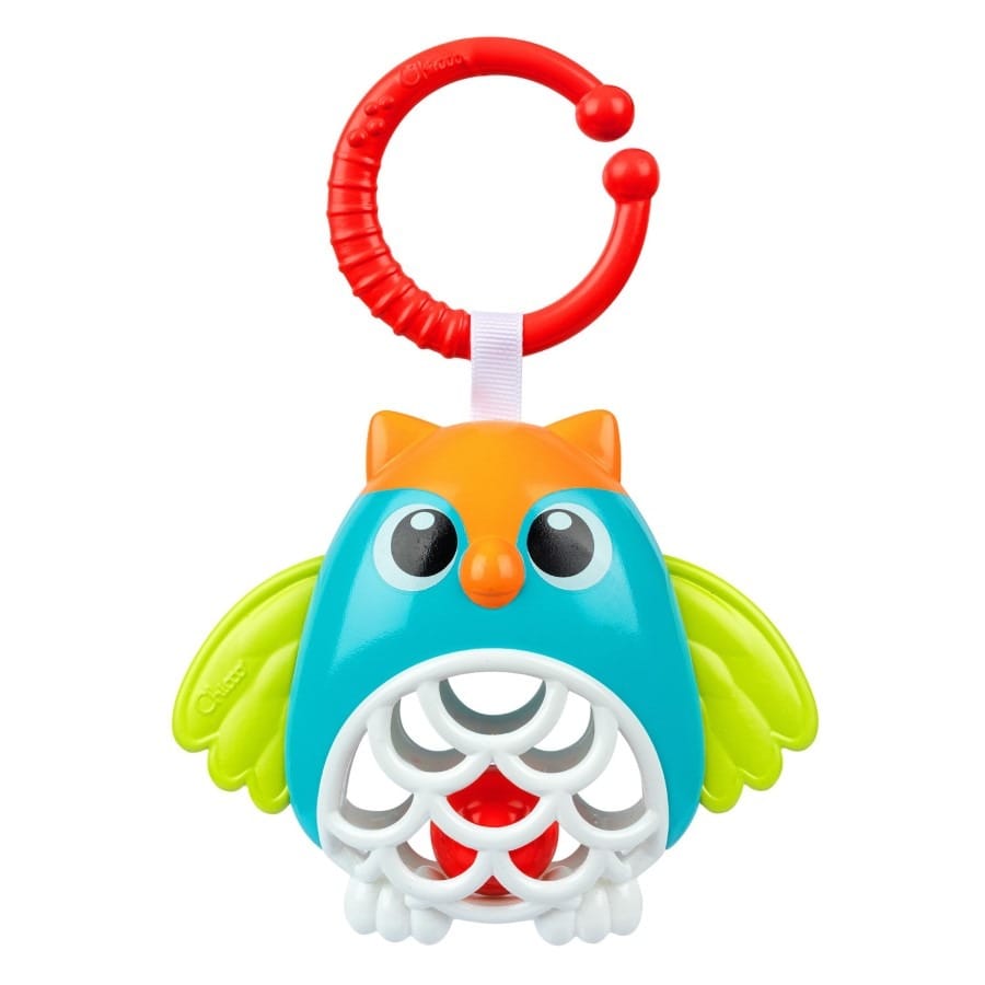 Погремушка Chicco Baby Sense & Focus сова, разноцветный