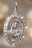 Иконка Эстерелла, серебро, 925 проба, родирование, фианит, размер 3 см.