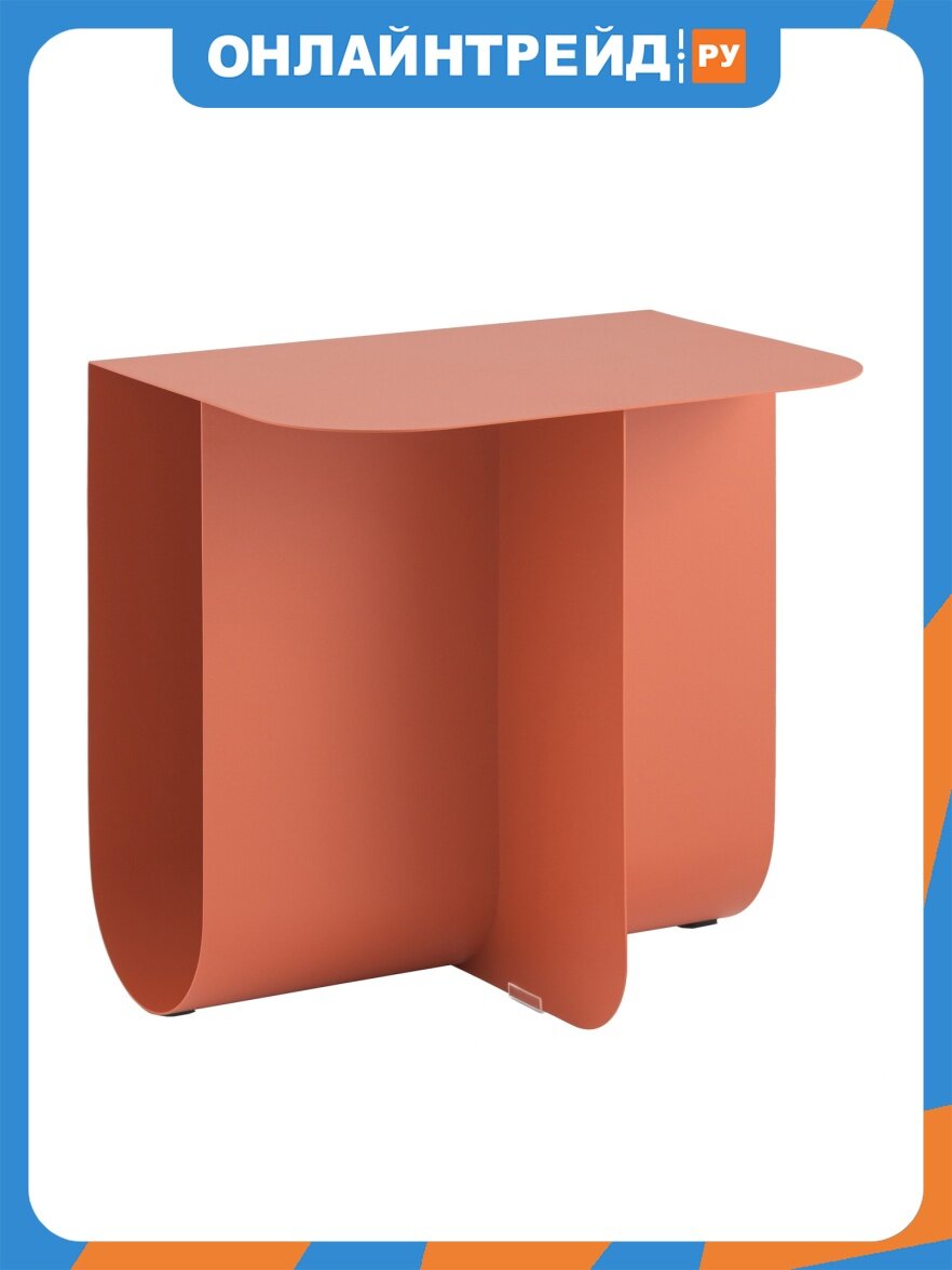 Столик журнальный Stool Group Laure, металл, красный