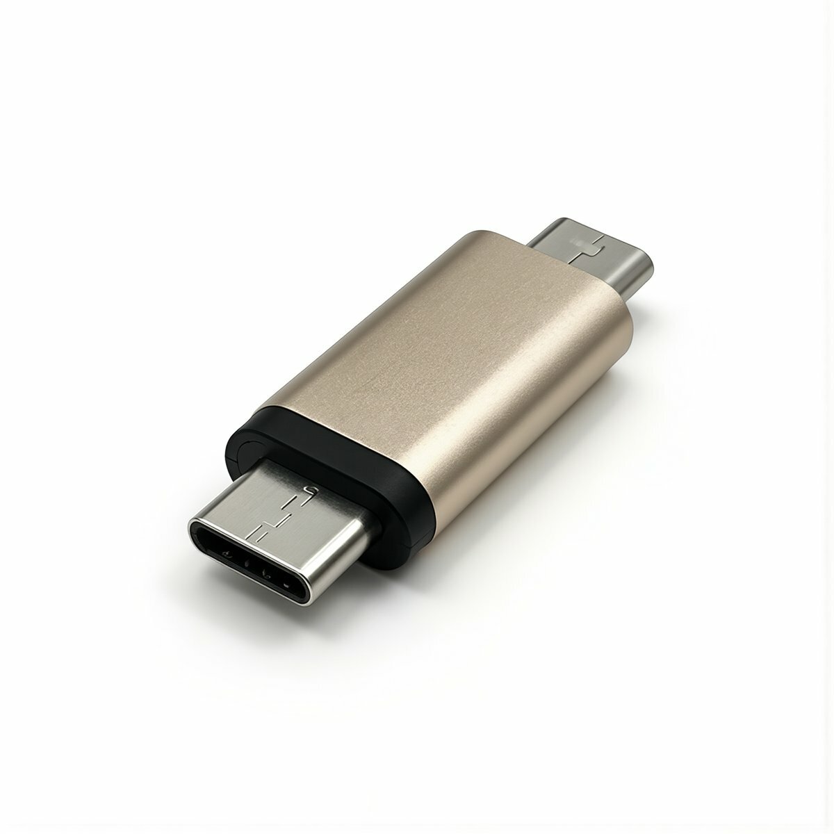 Алюминиевый портативный переходник Type C на Micro USB для быстрой зарядки смартфонов дома и в поездке