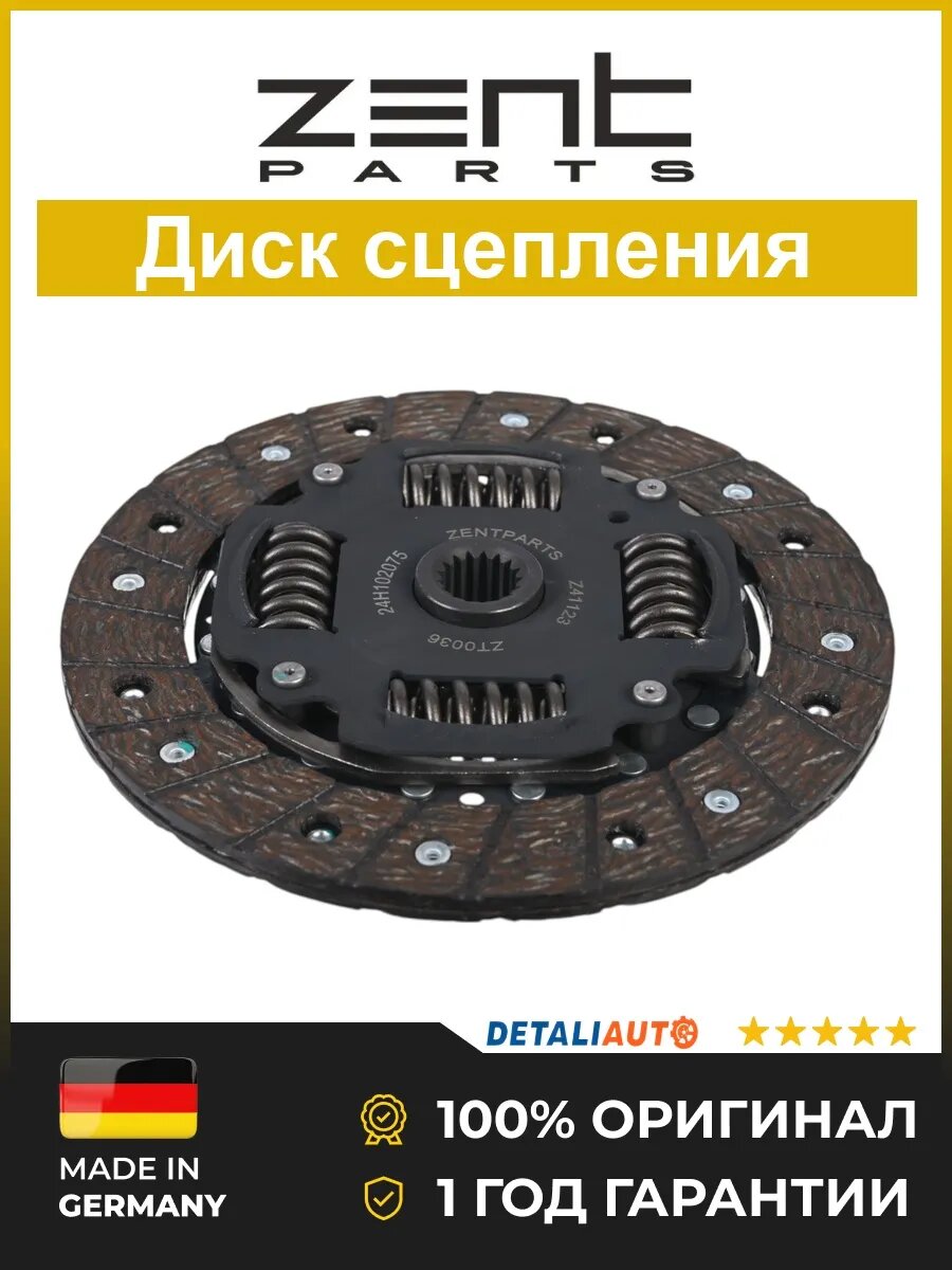 Диски сцепления Zentparts Z41123 Мазда 121 1.2 95 Mazda 121 1.2 95