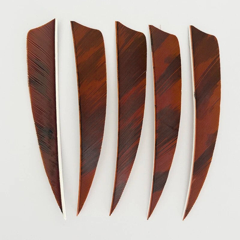 Правое оперение для стрел Turey 50 шт. Коричневый, 4inch brown