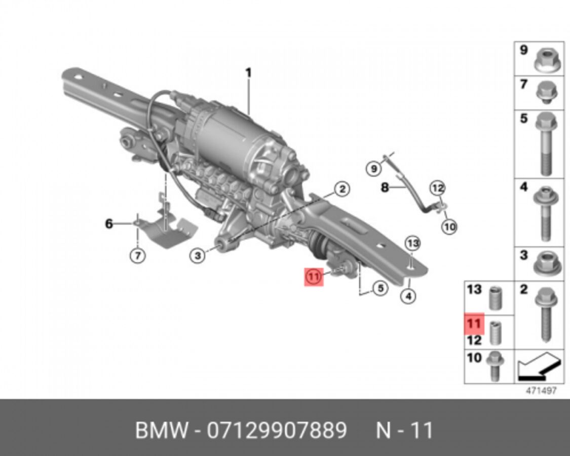 Резьбовая вставка из проволочной спирали (BMW 07129907889)