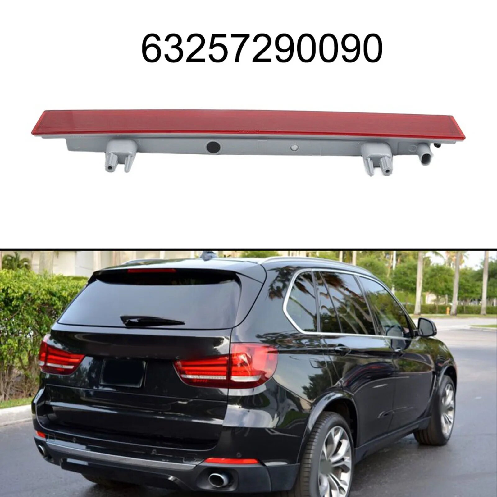 Дополнительный стоп-сигнал (третий стоп-сигнал) для BMW X5 F15 F85 13-18, высокорасположенный, 63257290090, сигнальная лампа