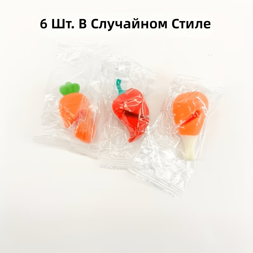Силиконовые зажимы для кастрюль от переливания, 6 шт, случайные формы, термостойкие