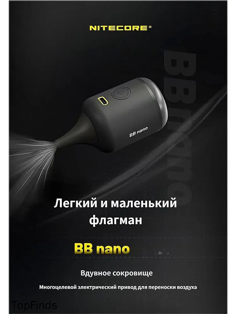 Воздуходувка NITECORE BB NANO KIT, 2.6 кПа, очистка фототехники, USB-C