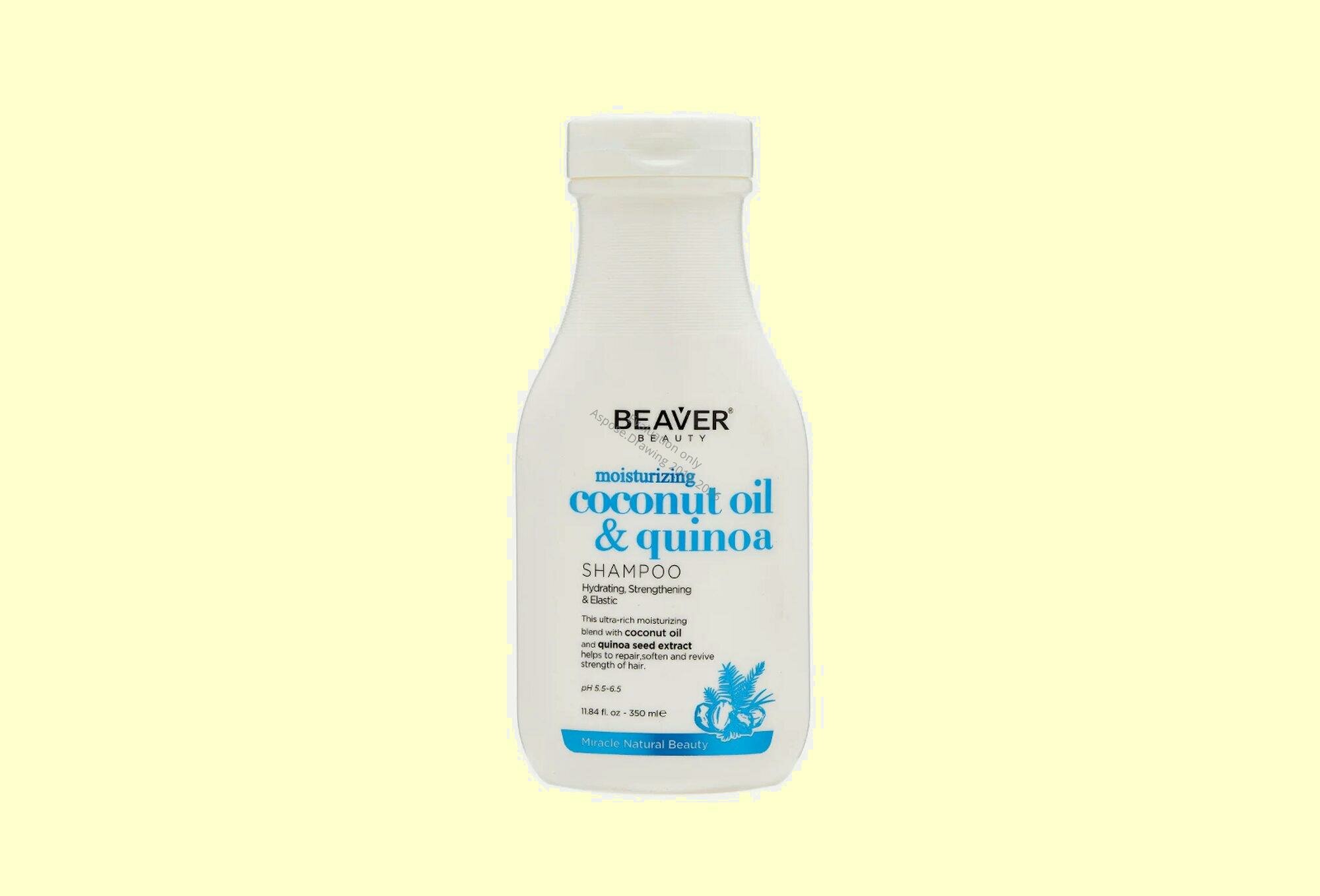 Шампунь BEAVER "Coconut Oil & Quinoa", для волос, кокосовое масло и киноа, 350мл