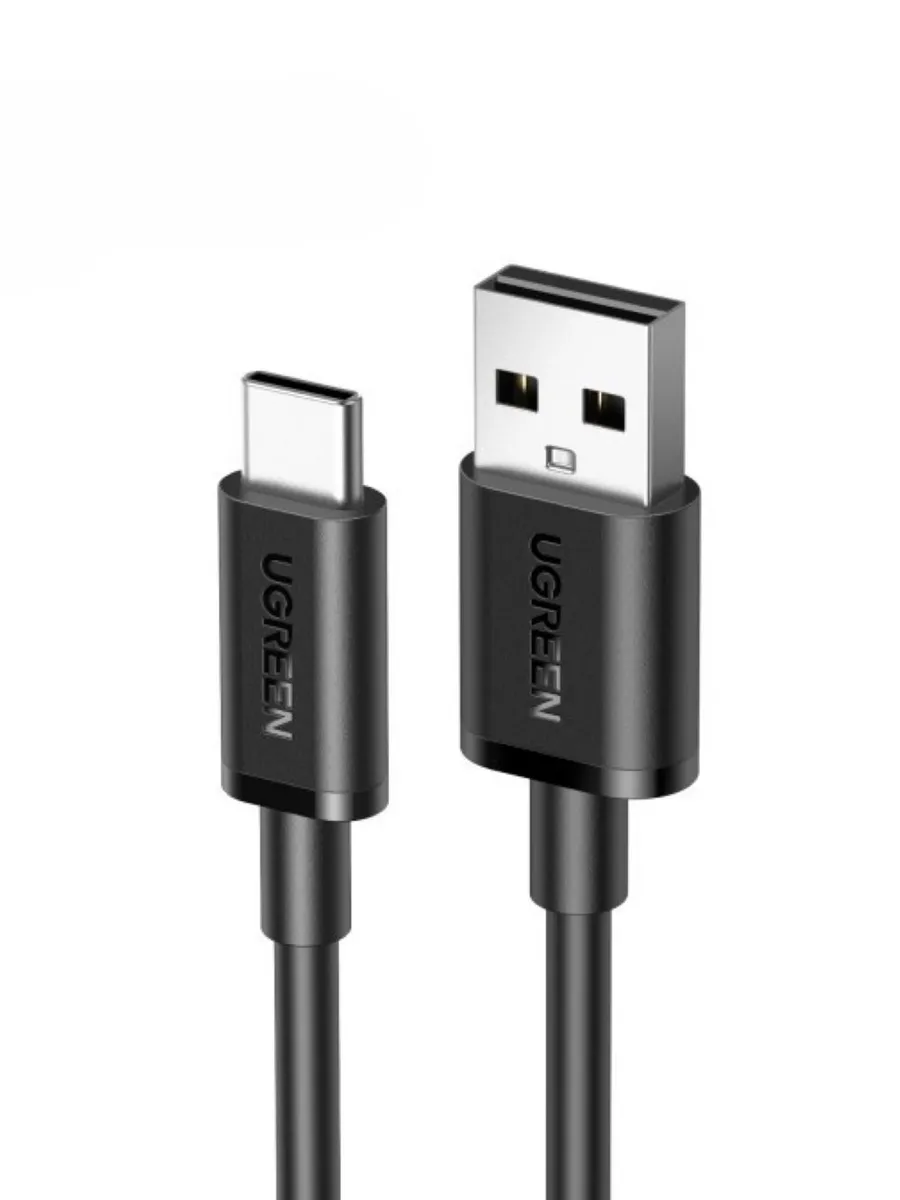 Кабель Кабель UGREEN L309 (85478) 2м черный USB-A to USB-C Charging 3A Max Cable Черный USB-A to USB-C