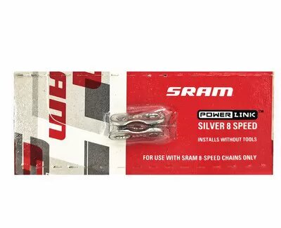 SRAM 8-скоростная цепь с Magic Clip для велосипедов, серебристый комплект