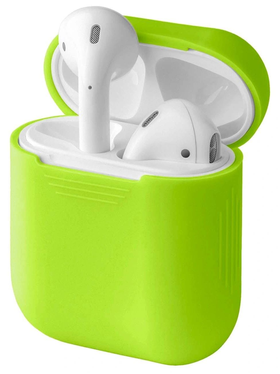 Чехол для AirPods InterStep Силиконовый салатовый