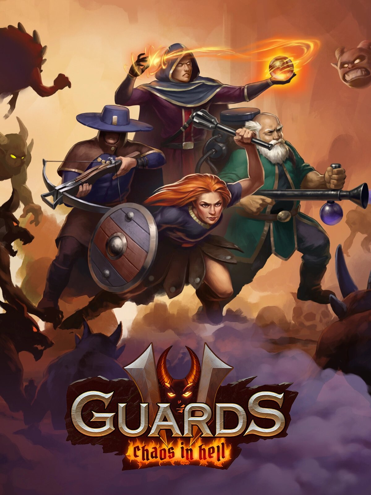 Игра Guards II: Chaos in Hell, ключ активации Steam, PC, Herocraft