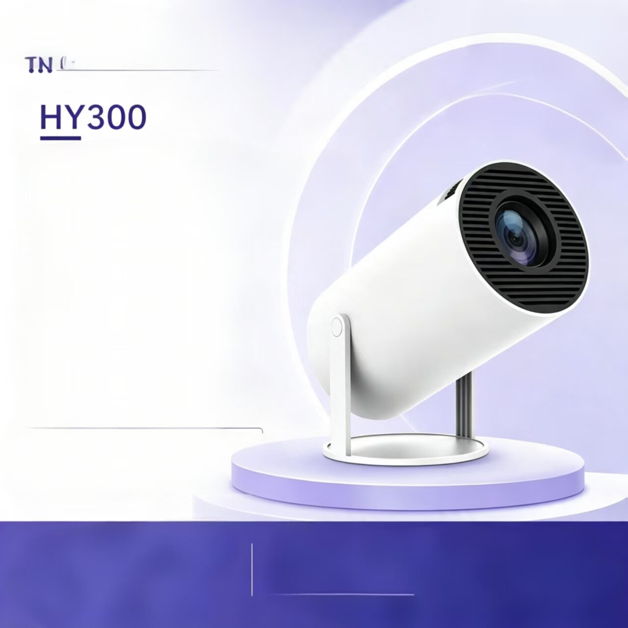 Портативный проектор HY300, автокоррекция трапеции, Wi-Fi зеркалирование, тихий, домашний кинотеатр