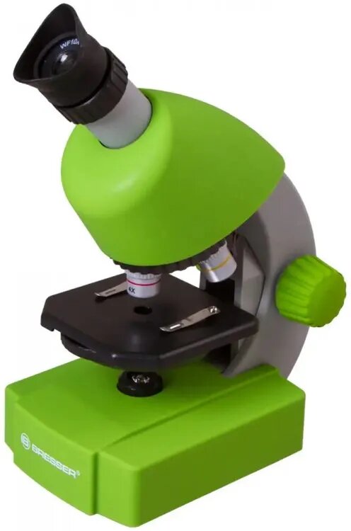 Микроскоп BRESSER Junior 70124, 40-640x, на 3 объектива, зеленый