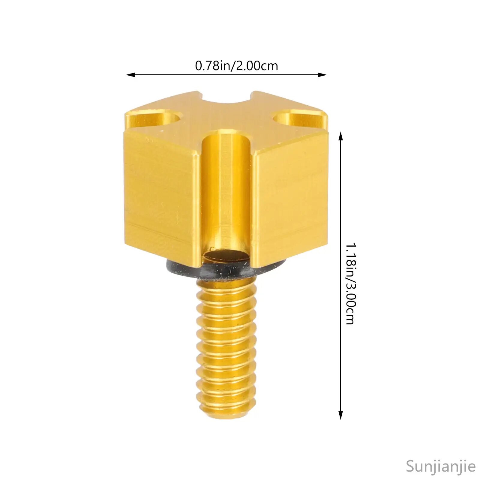 2 Штуки Винты Для Сиденья Мотоцикла Из Алюминия Цвет Золотой 3x2 Cm