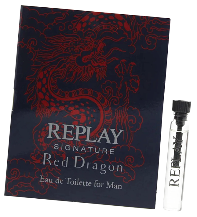 Проба аромата Replay Signature Red Dragon 2 / Туалетная вода Реплей Сегнэчэ Ред Дрэгон миниатюра / Красивый парфюм