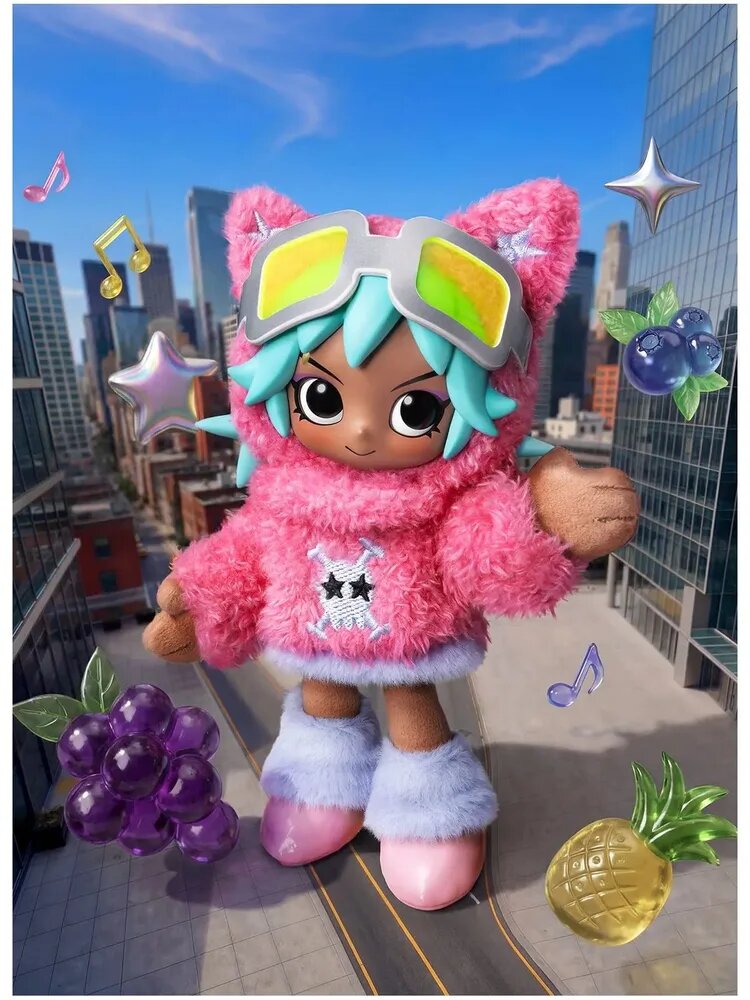 Плюшевые игрушки POP MART Peach Riot Fruit Punch Series Plush Doll Pendant
