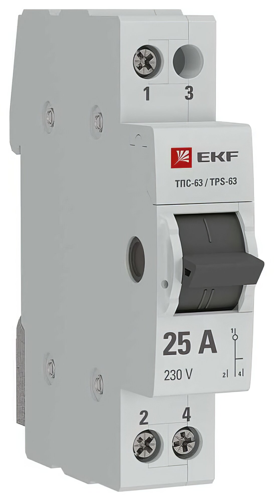 Трехпозиционный переключатель EKF ТПС-63 1P 25А PROxima TPS125