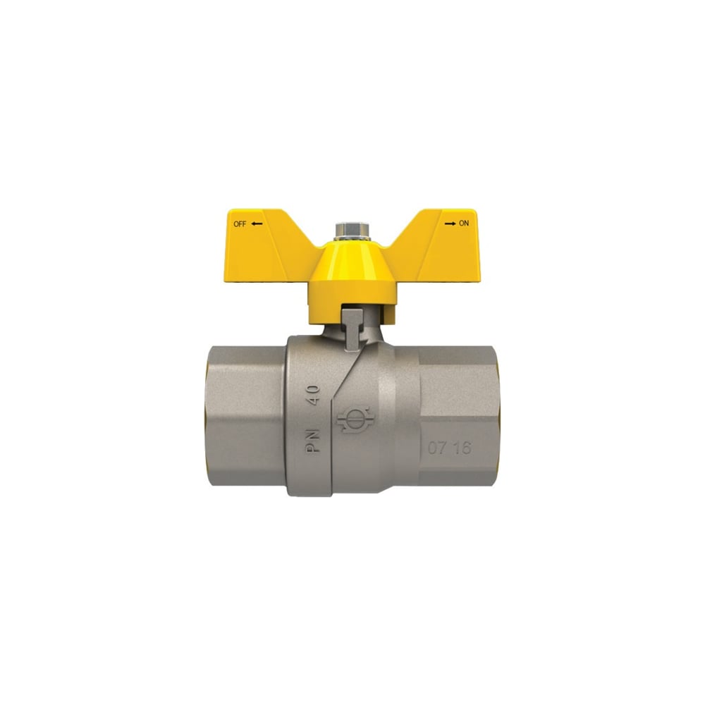 Кран шаровой для газа FIV 1/2 г/г, бабочка 8203R004