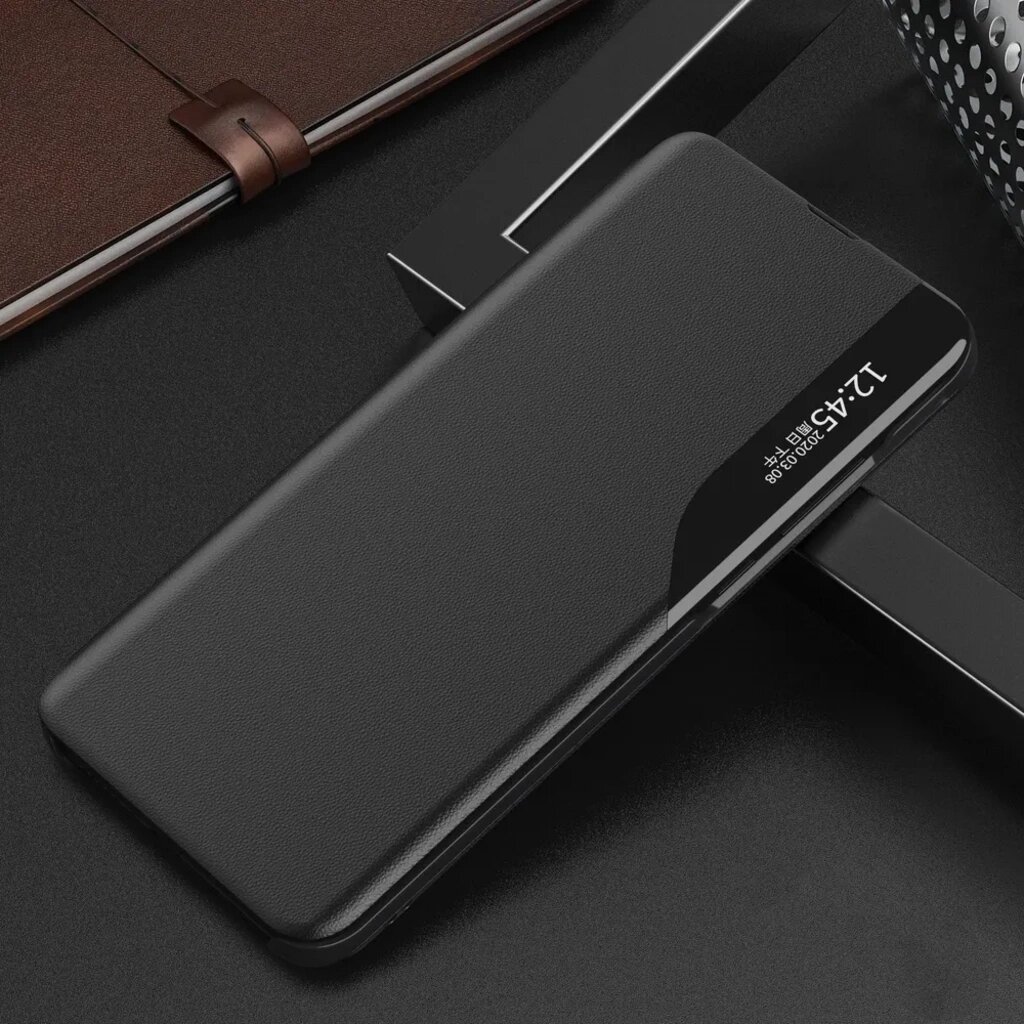 Противоударный кожаный чехол для Samsung Galaxy S26 Ultra, кронштейн, смотровое окно