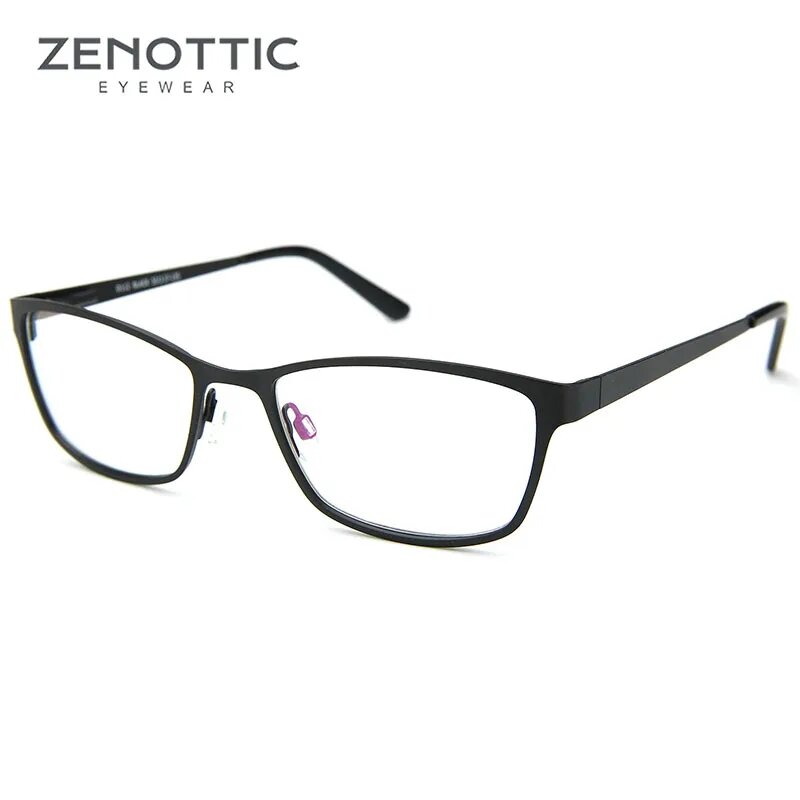 Женские очки ZENOTTIC прямоугольные для 001, 1.61, Единая версия, Анти-синий луч + фото-серый