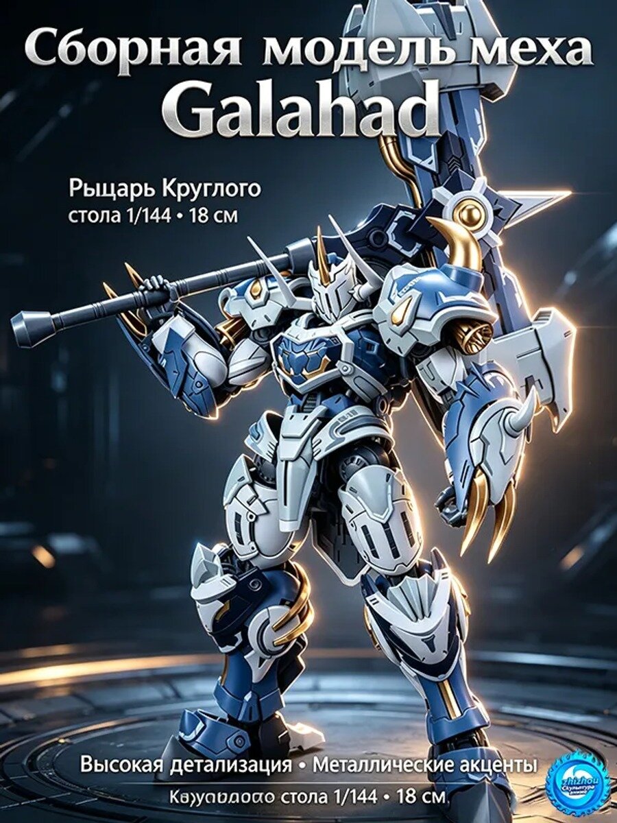 Сборная модель меха Галахад (Рыцари Круглого Стола), gundam snaa масштаб 1/144 18CM